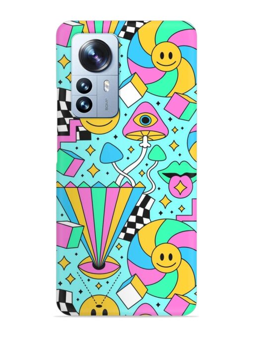 Trippy Rainbow 60S Snap Case for Xiaomi Mi 12 Pro (5G) Zapvi