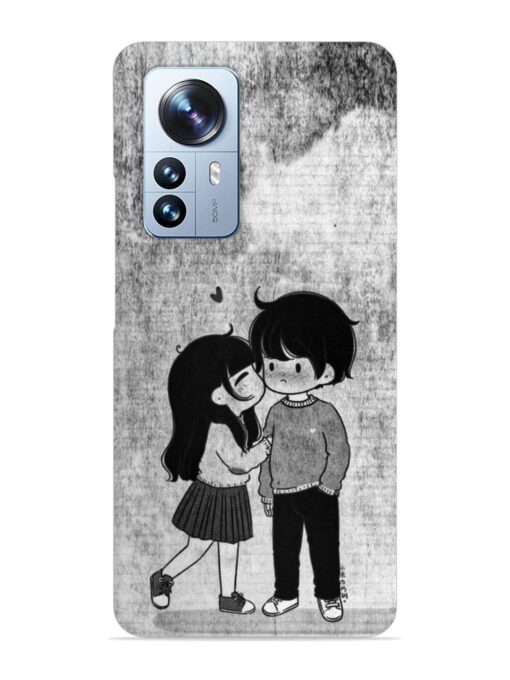 Couple Love Highlights Snap Case for Xiaomi Mi 12 Pro (5G) Zapvi