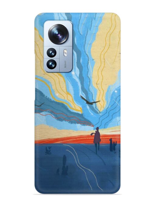 Minimal Abstract Landscape Snap Case for Xiaomi Mi 12 Pro (5G) Zapvi