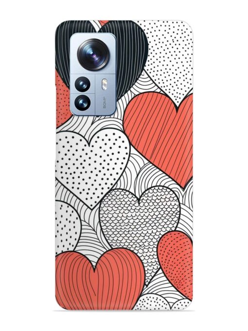 Girly Heart Seamless Snap Case for Xiaomi Mi 12 Pro (5G) Zapvi