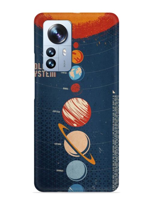 Solar System Vector Snap Case for Xiaomi Mi 12 Pro (5G) Zapvi