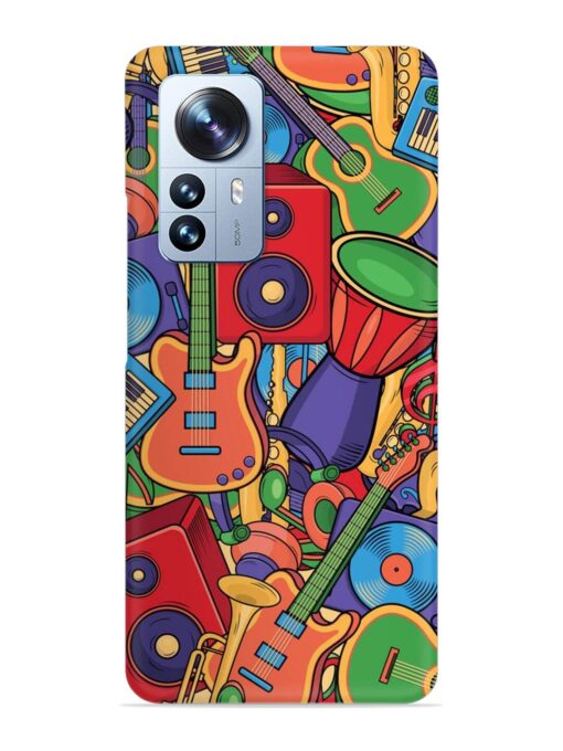 Colorful Music Art Snap Case for Xiaomi Mi 12 Pro (5G) Zapvi