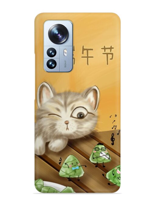 Cat Scorpion Dancing Snap Case for Xiaomi Mi 12 Pro (5G) Zapvi