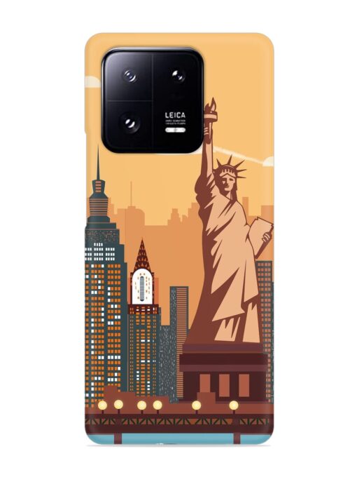 New York Statue Of Liberty Architectural Scenery Snap Case for Xiaomi Mi 13 Pro (5G) Zapvi