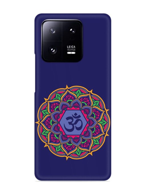 Om Mandala Art Blue Snap Case for Xiaomi Mi 13 Pro (5G) Zapvi