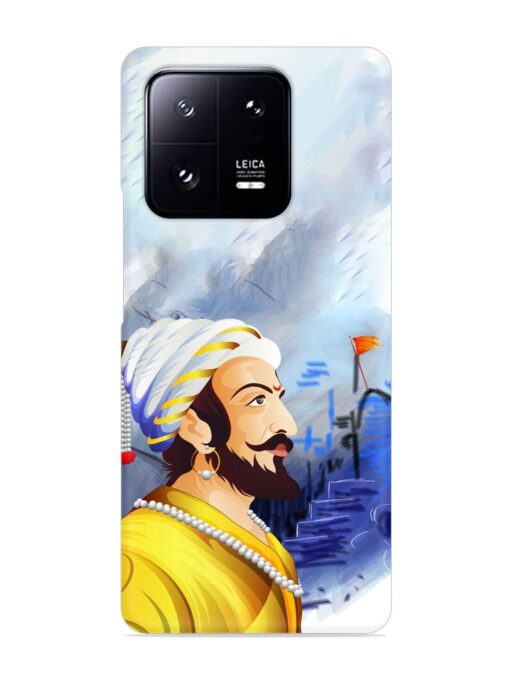 Shivaji Maharaj Color Paint Art Snap Case for Xiaomi Mi 13 Pro (5G) Zapvi