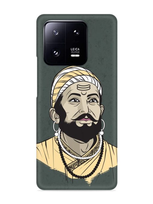 Shivaji Maharaj Vector Art Snap Case for Xiaomi Mi 13 Pro (5G) Zapvi