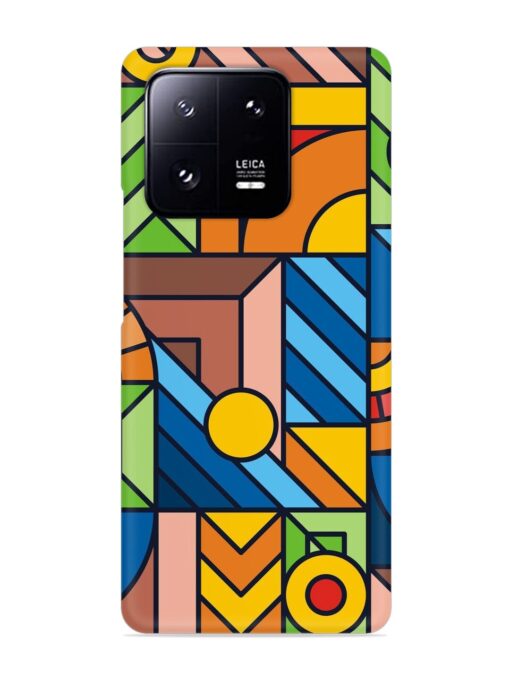 Colorful Geometric Snap Case for Xiaomi Mi 13 Pro (5G) Zapvi