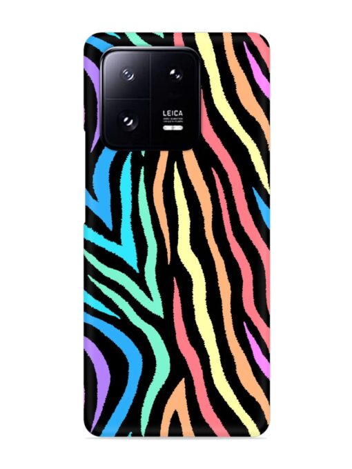 Colorful Abstract Zebra Snap Case for Xiaomi Mi 13 Pro (5G) Zapvi