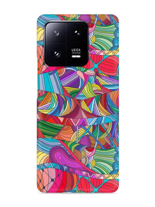 Seamless Patterns Hand Drawn Snap Case for Xiaomi Mi 13 Pro (5G) Zapvi