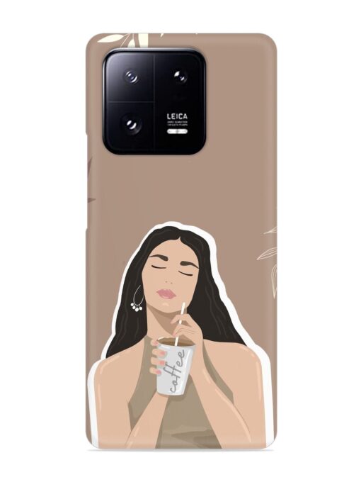 Girl With Coffee Snap Case for Xiaomi Mi 13 Pro (5G) Zapvi