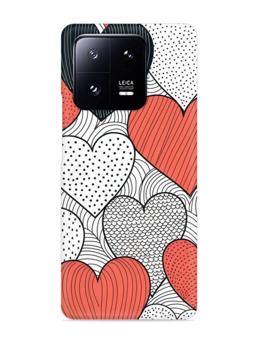 Girly Heart Seamless Snap Case for Xiaomi Mi 13 Pro (5G) Zapvi