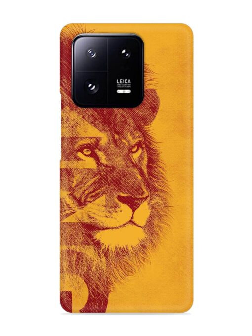 Gold Lion Crown Art Snap Case for Xiaomi Mi 13 Pro (5G) Zapvi