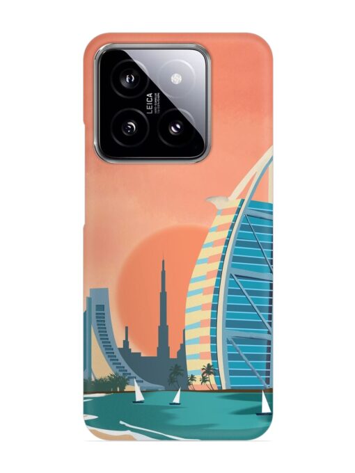 Dubai Architectural Scenery Snap Case for Xiaomi Mi 14 (5G) Zapvi