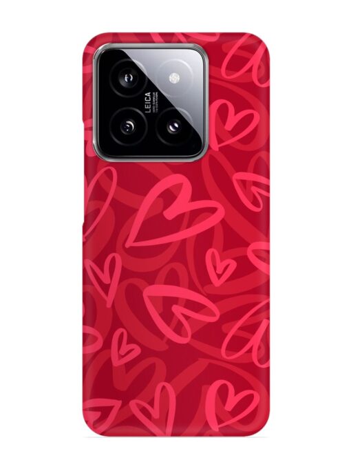 Seamless Romantic Pattern Snap Case for Xiaomi Mi 14 (5G) Zapvi