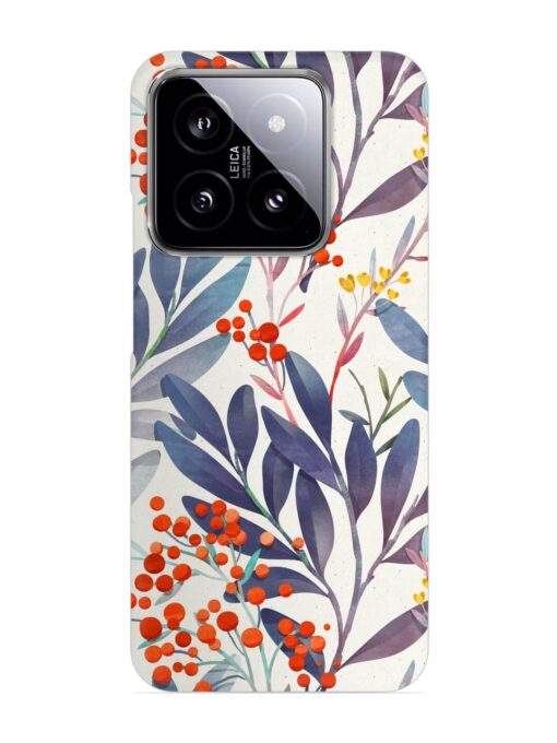 Seamless Floral Pattern Snap Case for Xiaomi Mi 14 (5G) Zapvi