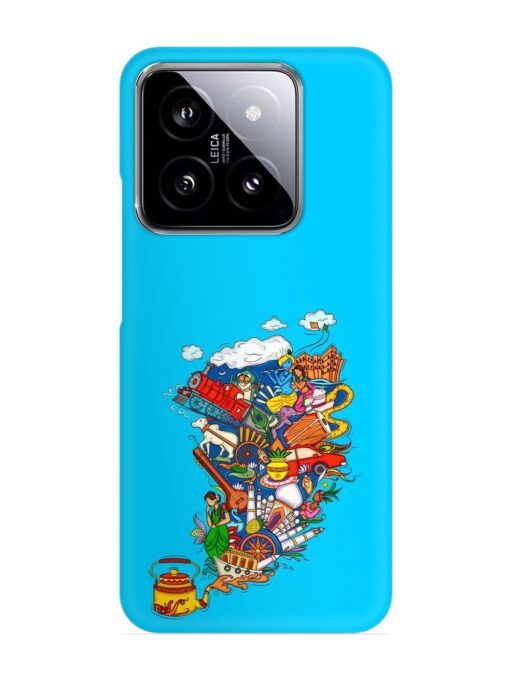 Vector Design Indian Snap Case for Xiaomi Mi 14 (5G) Zapvi