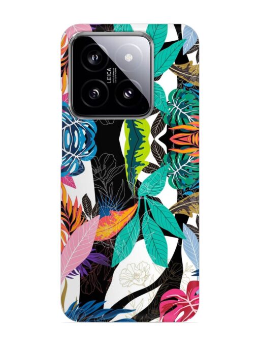 Floral Pattern Bright Snap Case for Xiaomi Mi 14 (5G) Zapvi