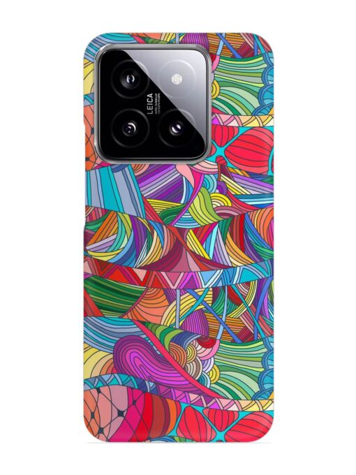 Seamless Patterns Hand Drawn Snap Case for Xiaomi Mi 14 (5G) Zapvi