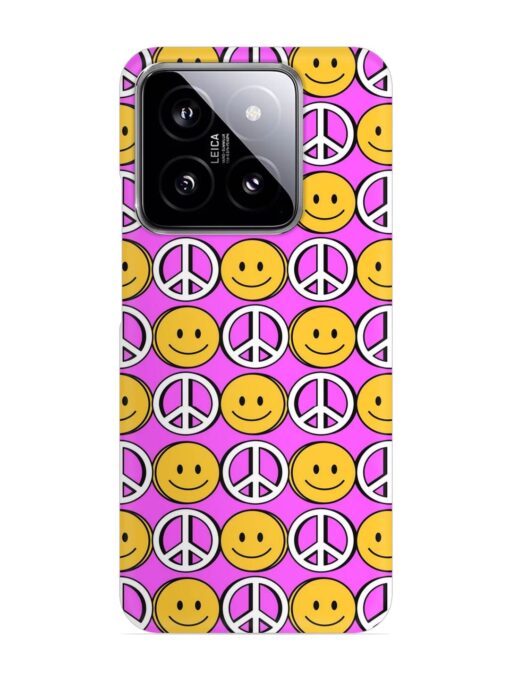 Smiley Face Peace Snap Case for Xiaomi Mi 14 (5G)