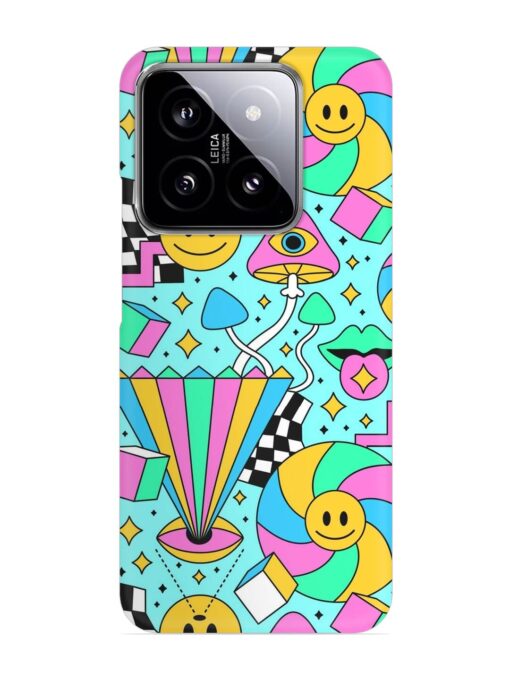 Trippy Rainbow 60S Snap Case for Xiaomi Mi 14 (5G) Zapvi