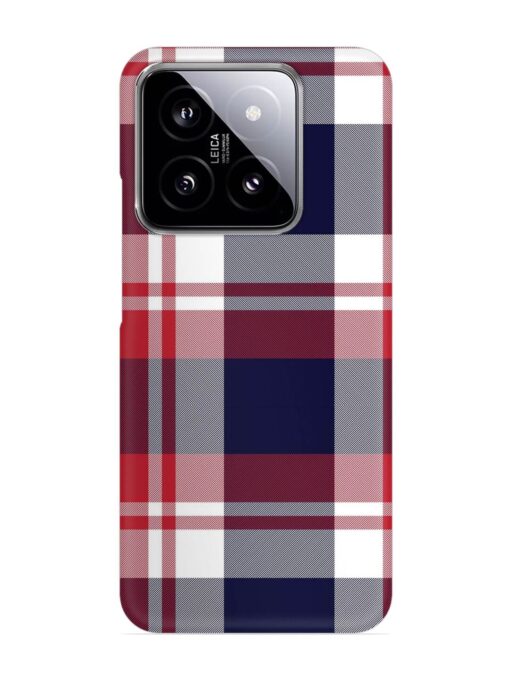 Classic Plaid Tartan Snap Case for Xiaomi Mi 14 (5G) Zapvi