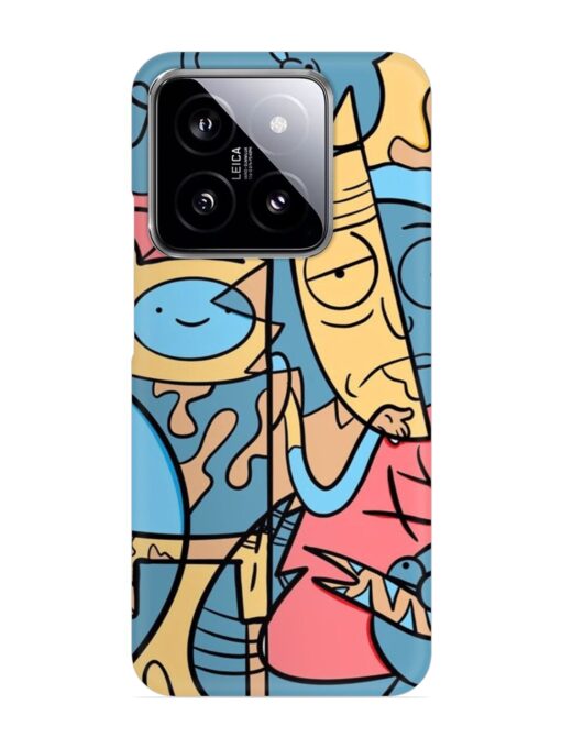 Silly Face Doodle Snap Case for Xiaomi Mi 14 (5G) Zapvi