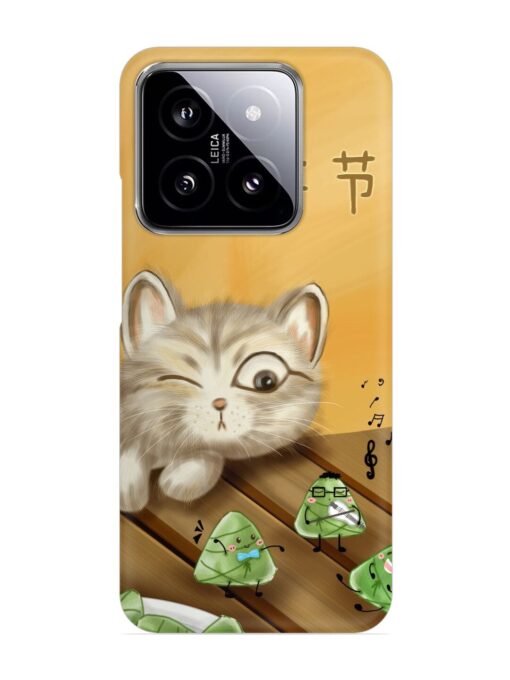 Cat Scorpion Dancing Snap Case for Xiaomi Mi 14 (5G) Zapvi