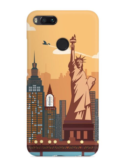 New York Statue Of Liberty Architectural Scenery Snap Case for Xiaomi Mi A1 Zapvi