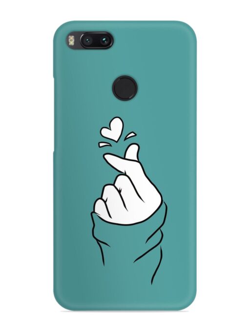 Korean Heart Sign Art Snap Case for Xiaomi Mi A1 Zapvi