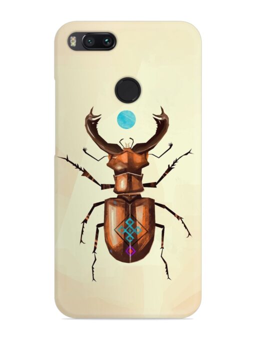 Stag Beetle Vector Snap Case for Xiaomi Mi A1 Zapvi