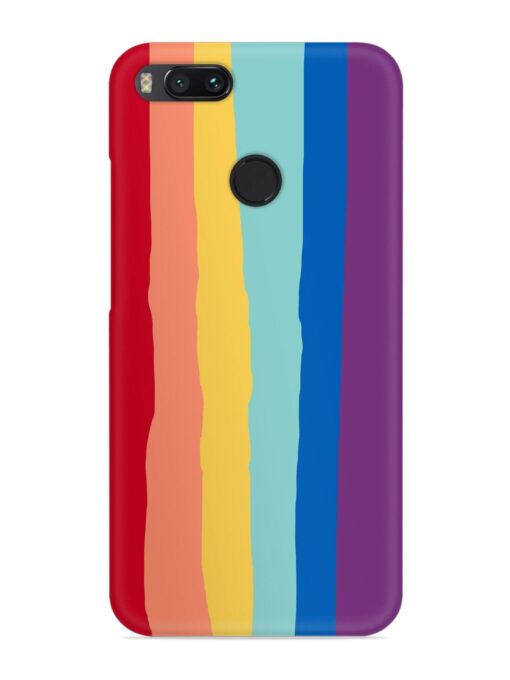 Rainbow Genuine Liquid Snap Case for Xiaomi Mi A1 Zapvi