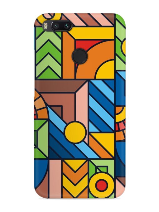 Colorful Geometric Snap Case for Xiaomi Mi A1 Zapvi