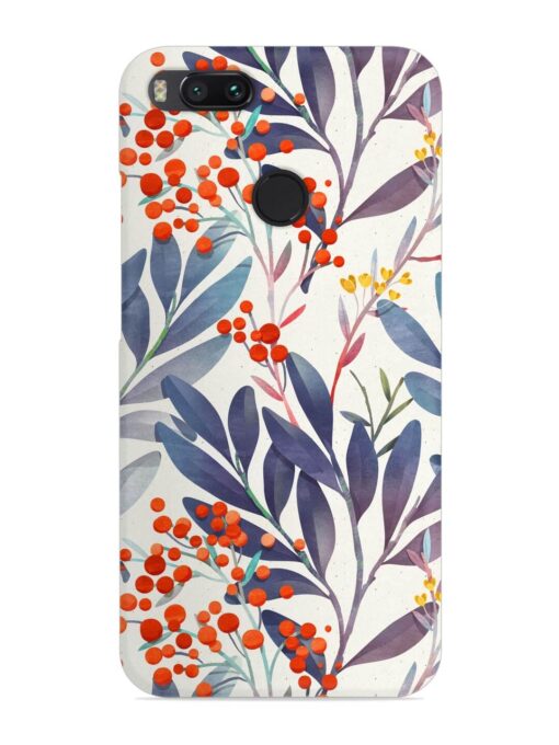 Seamless Floral Pattern Snap Case for Xiaomi Mi A1