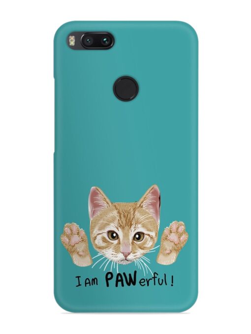 Typography Slogan Cat Snap Case for Xiaomi Mi A1