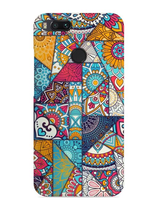 Patchwork Pattern Vintage Snap Case for Xiaomi Mi A1 Zapvi