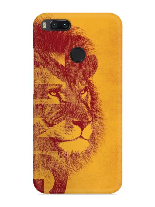 Gold Lion Crown Art Snap Case for Xiaomi Mi A1 Zapvi