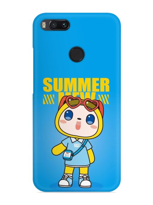 Summer Mew Cartoon Snap Case for Xiaomi Mi A1