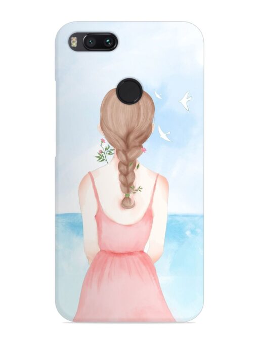 Watercolor Girl Vector Snap Case for Xiaomi Mi A1 Zapvi