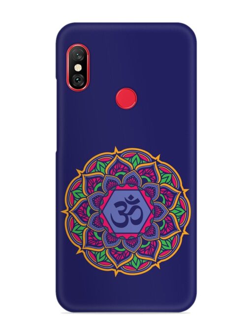 Om Mandala Art Blue Snap Case for Xiaomi Mi A2