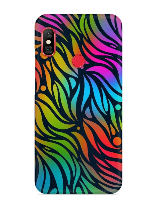 Abstract Leaf Design Snap Case for Xiaomi Mi A2 Zapvi