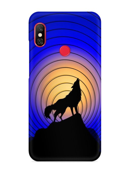 Fox Roaring Design Snap Case for Xiaomi Mi A2