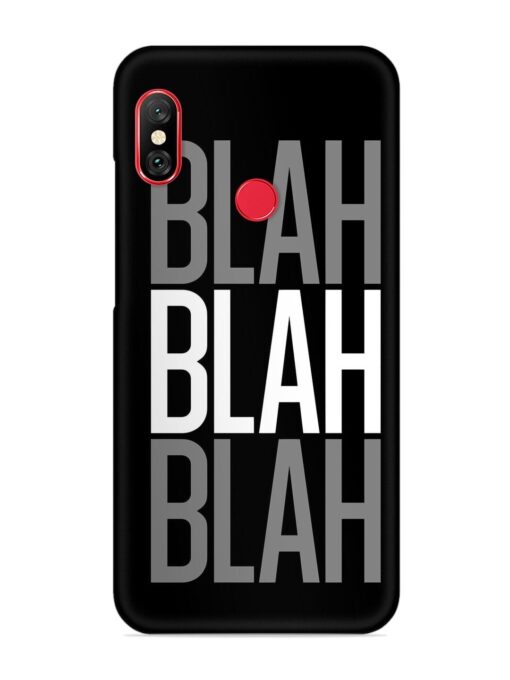 Blah Blah Blah Wallpaper Snap Case for Xiaomi Mi A2