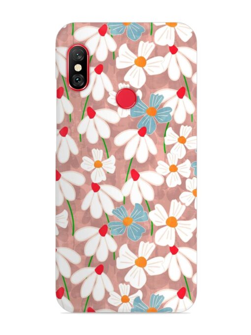 Abstract Petal Flowers Snap Case for Xiaomi Mi A2 Zapvi