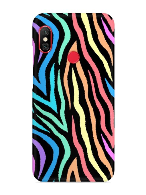 Colorful Abstract Zebra Snap Case for Xiaomi Mi A2