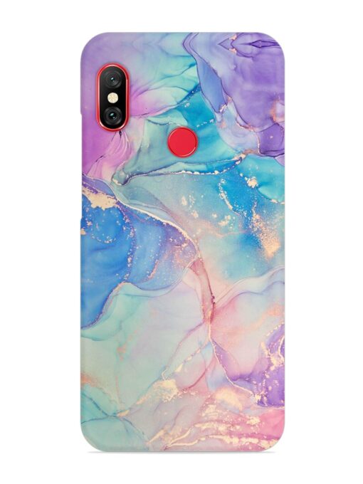 Alcohol Ink Colors Snap Case for Xiaomi Mi A2 Zapvi