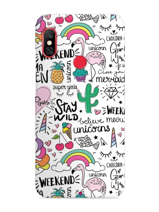 Unicorn Ice Cream Snap Case for Xiaomi Mi A2 Zapvi