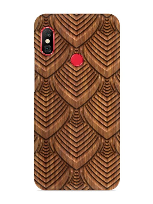 Carved Pattern On Snap Case for Xiaomi Mi A2 Zapvi