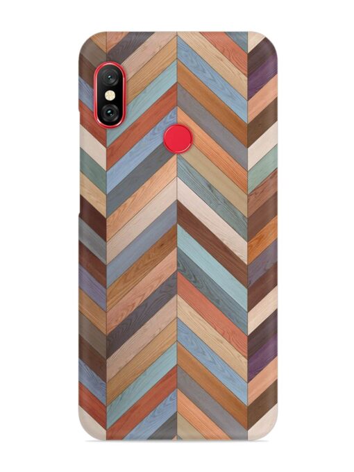 Seamless Wood Parquet Snap Case for Xiaomi Mi A2