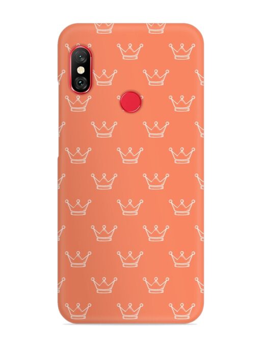 Hand Drawn Crown Snap Case for Xiaomi Mi A2 Zapvi